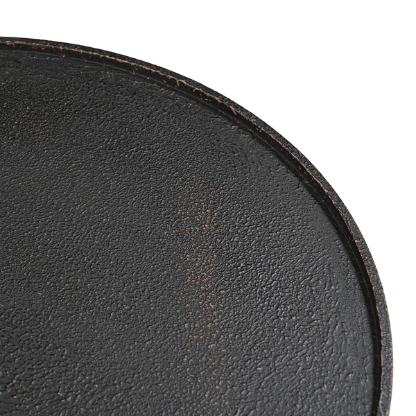 Couchtisch IKOMWA - Antik Schwarz / Schwarz - Durchmesser: 62 cm