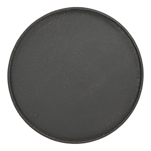 Couchtisch IKOMWA - Antik Schwarz / Schwarz - Durchmesser: 75 cm