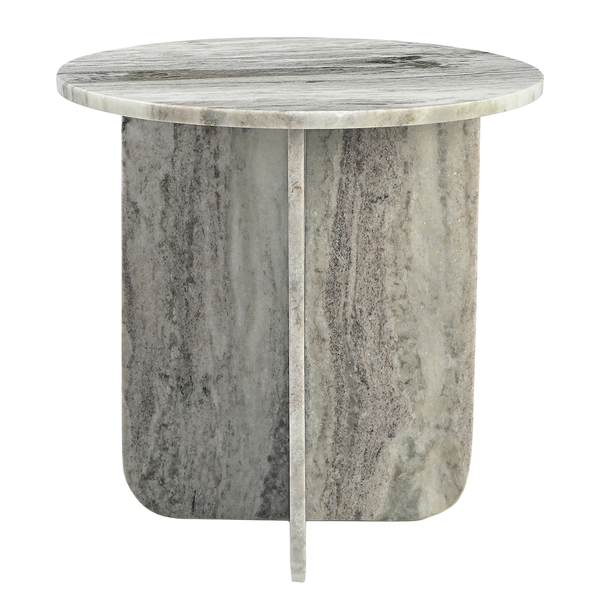 Marmor-Beistelltisch BIHORO - Marmor Grau