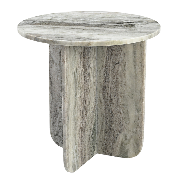 Marmor-Beistelltisch BIHORO - Marmor Grau