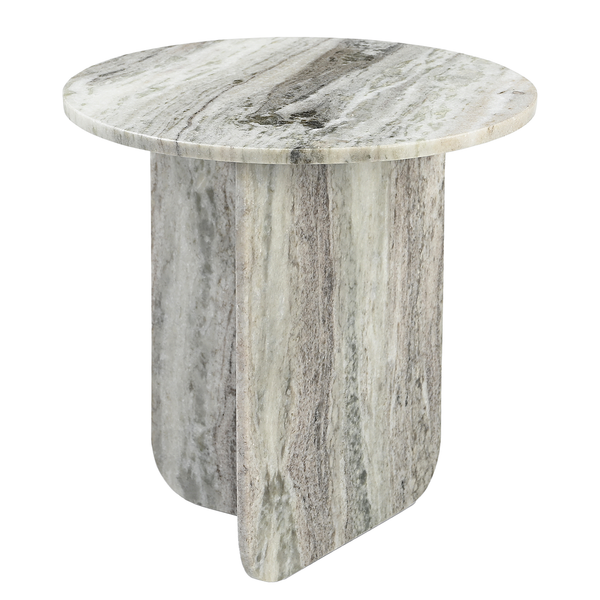 Marmor-Beistelltisch BIHORO - Marmor Grau