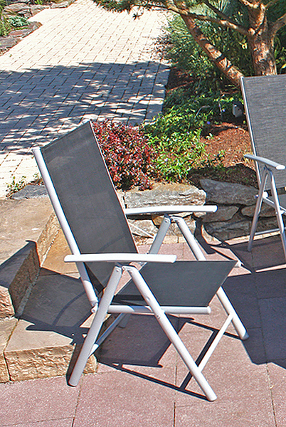 Gartensessel Nola 2er-Set - Stahl - Anthrazit