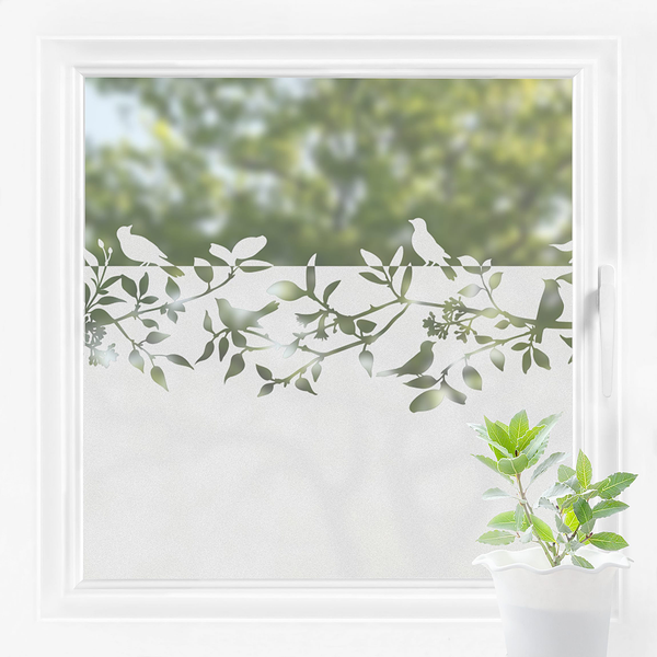 Fensterfolie Givet - Polyethylen - Selbsthaftend - 80 x 80 cm