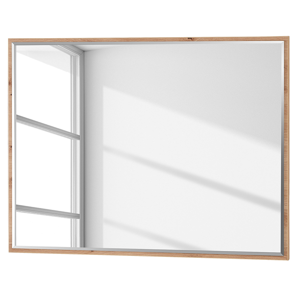 Spiegel Besco - Eiche Artisan Dekor - Breite: 80 cm