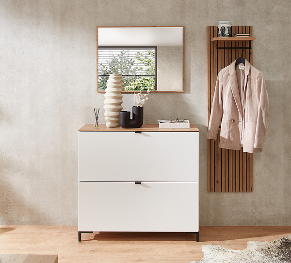 Spiegel Besco - Eiche Artisan Dekor - Breite: 80 cm