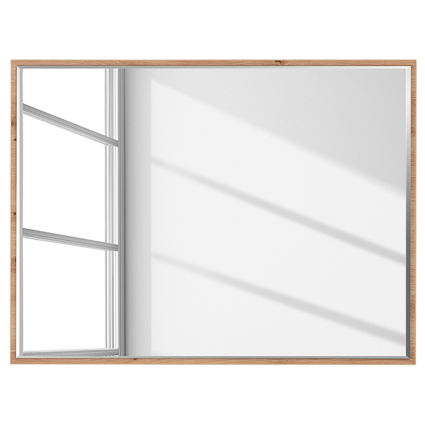 Spiegel Besco - Eiche Artisan Dekor - Breite: 80 cm