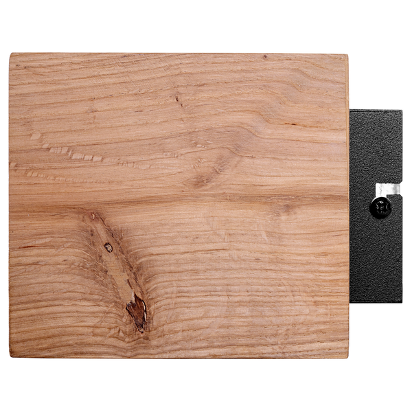 Wandleuchte Block Wood - Eiche Massiv - Eiche / Schwarz - 1-flammig