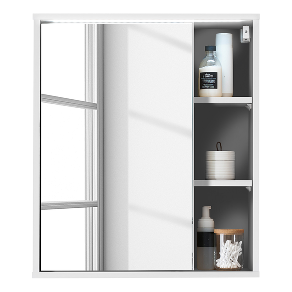 Spiegelschrank Astris - Matt Weiß