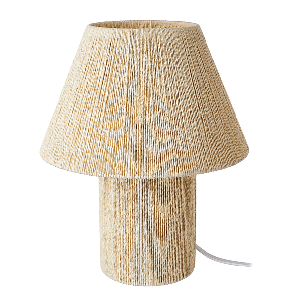 Tischleuchte WEAVER - Papiergeflecht / Metall - Beige
