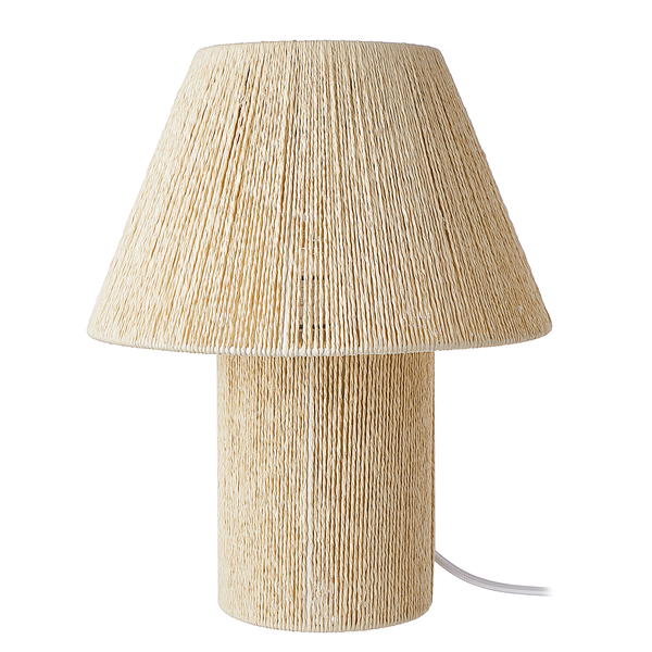 Tischleuchte WEAVER - Papiergeflecht / Metall - Beige