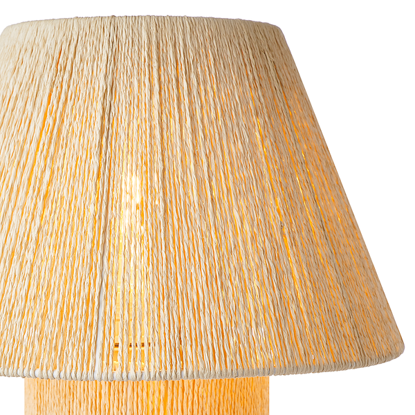 Tischleuchte WEAVER - Papiergeflecht / Metall - Beige