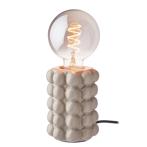 Tischleuchte STILO - Keramik - Taupe