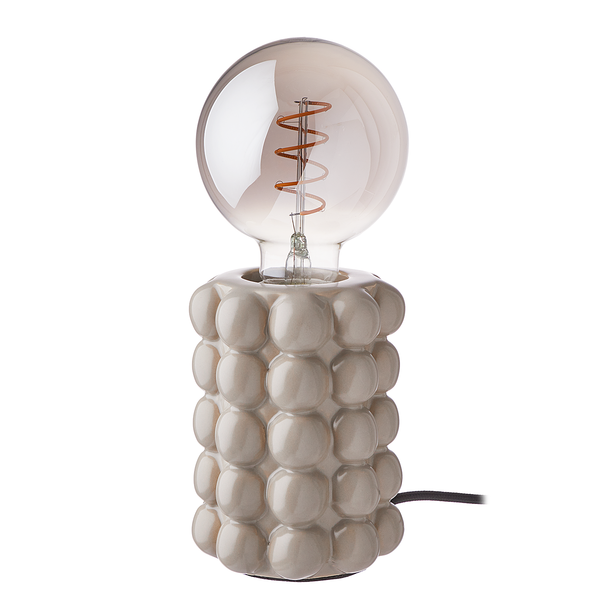 Tischleuchte STILO - Keramik - Taupe