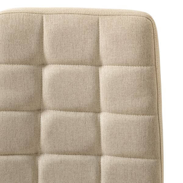 Polsterstuhl Doskie II - Leinen / Eiche massiv - Beige - 2er Set