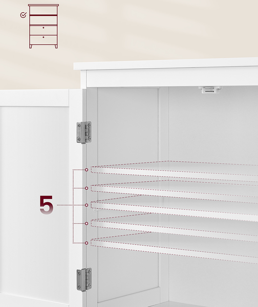 Midischrank Isoghe - Weiß