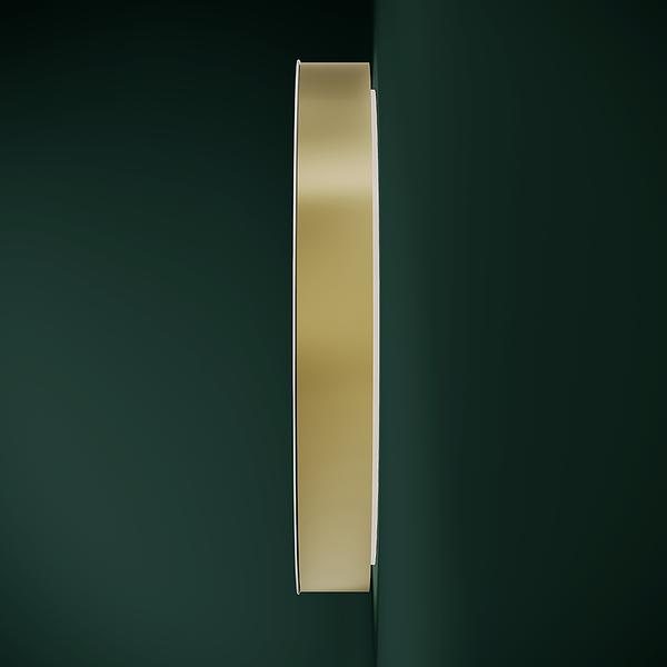 LED-Spiegelschrank Picasso - Spiegelglas / Aluminium - Weiß / Gold