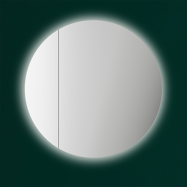 LED-Spiegelschrank Picasso - Spiegelglas / Aluminium - Weiß