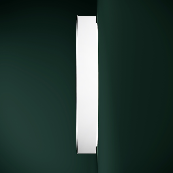 LED-Spiegelschrank Picasso - Spiegelglas / Aluminium - Weiß