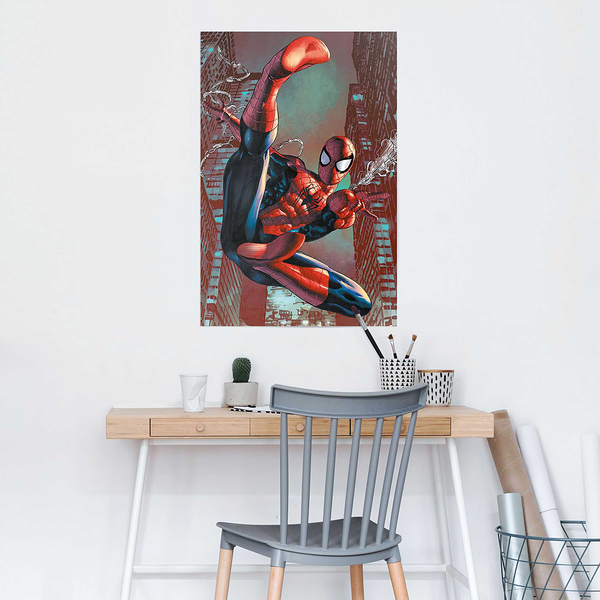 Poster Spider-Man - Papier - Rot - 61 x 91,5 cm