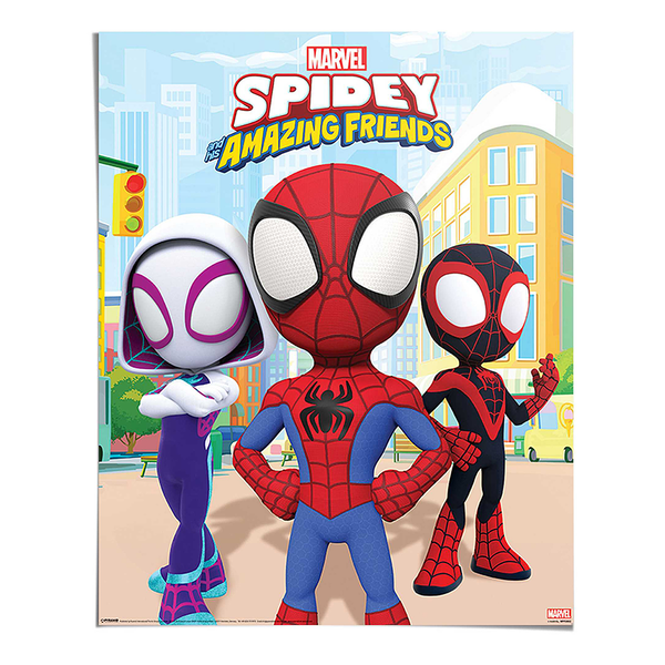Poster Spidey and His Amazing Friends - Papier - Mehrfarbig - 40 x 50 cm