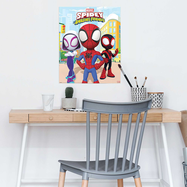 Poster Spidey and His Amazing Friends - Papier - Mehrfarbig - 40 x 50 cm