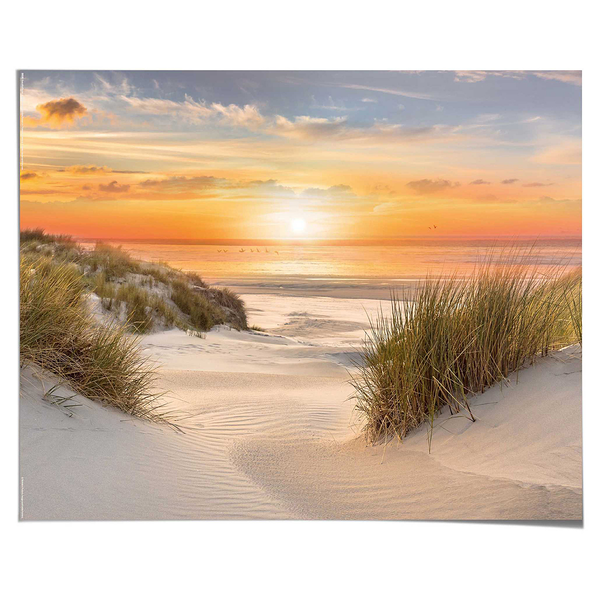 Poster Beautiful Dunes - Papier - Orange - 40 x 50 cm