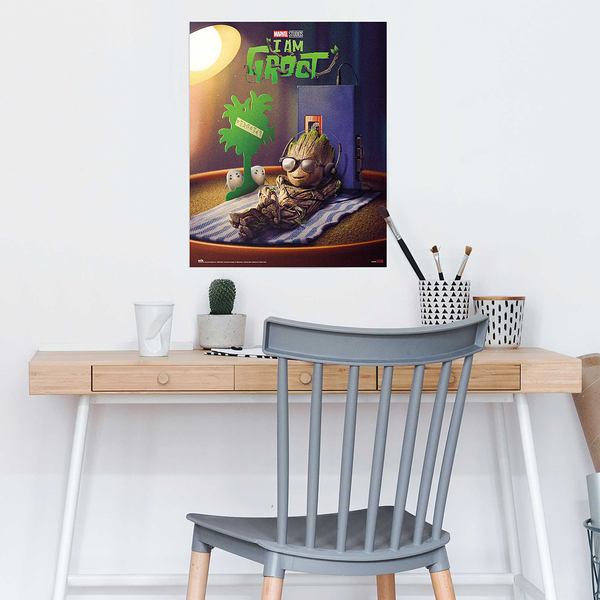 Poster I am Groot - Papier - Grün - 40 x 50 cm