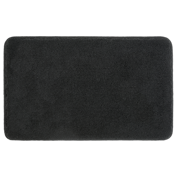 Badteppich Relax - Polyacryl - Schwarz - 85 x 150 cm