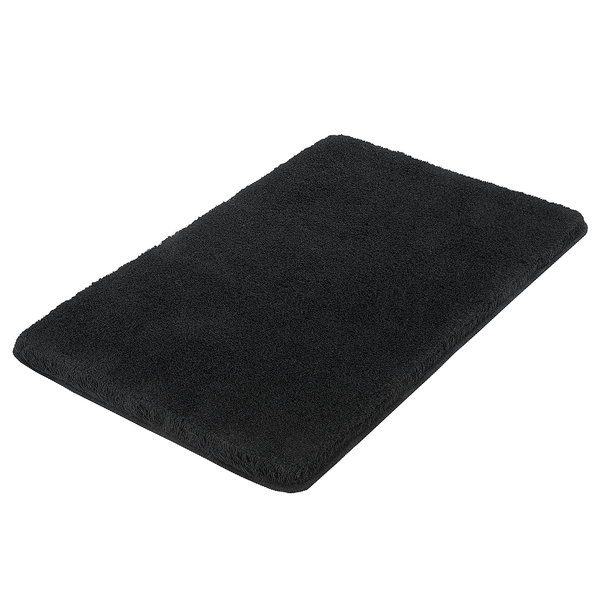 Badteppich Relax - Polyacryl - Schwarz - 70 x 120 cm