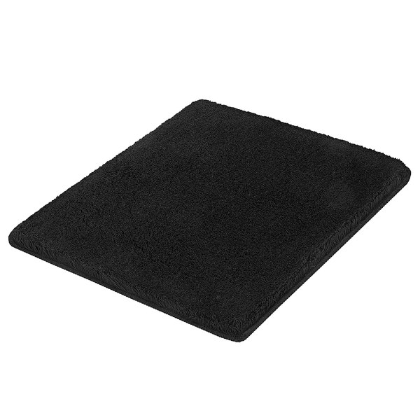 Badteppich Relax - Polyacryl - Schwarz - 55 x 65 cm