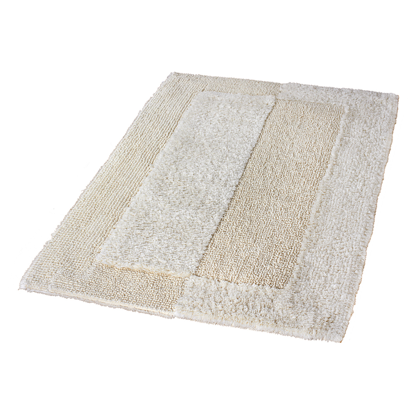 Badteppich Havanna - Baumwolle - Creme - 70 x 120 cm