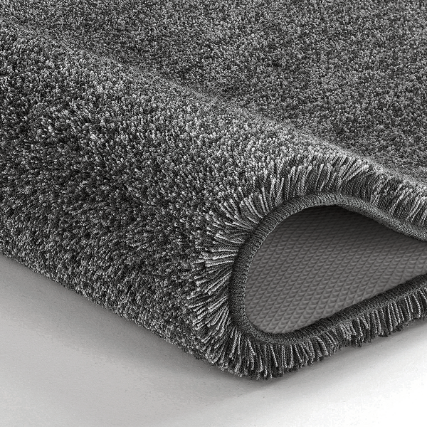 Badteppich Relax - Polyacryl - Anthrazit - 70 x 120 cm