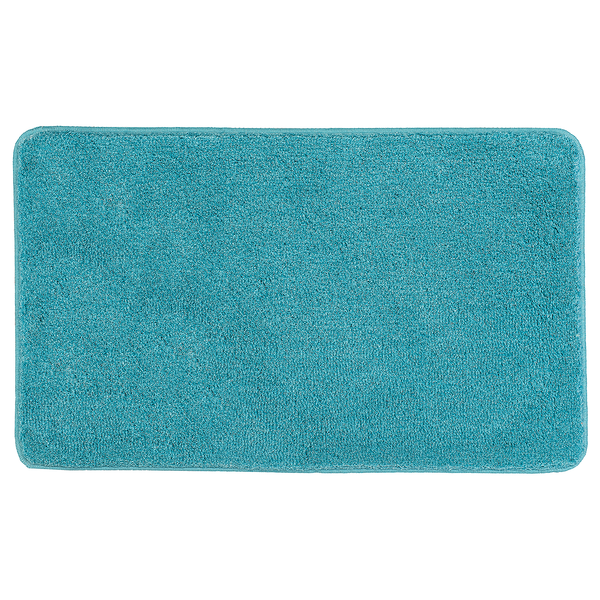 Badteppich Relax - Polyacryl - Türkis - 50 x 80 cm
