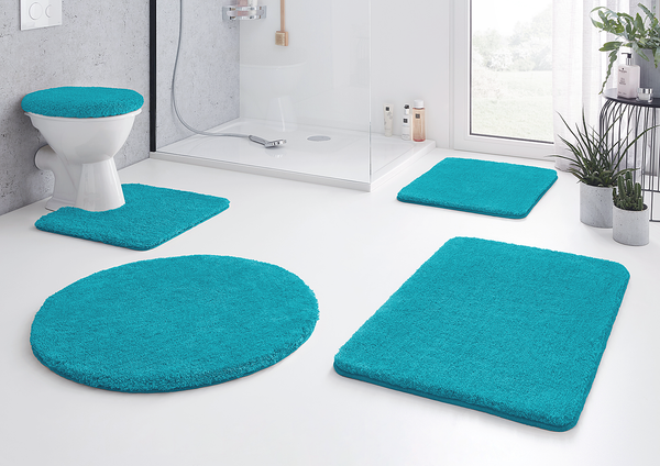 Badteppich Relax - Polyacryl - Türkis - 50 x 80 cm