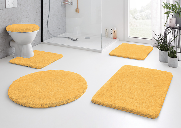 Badteppich Relax - Polyacryl - Sonnengelb - 50 x 80 cm