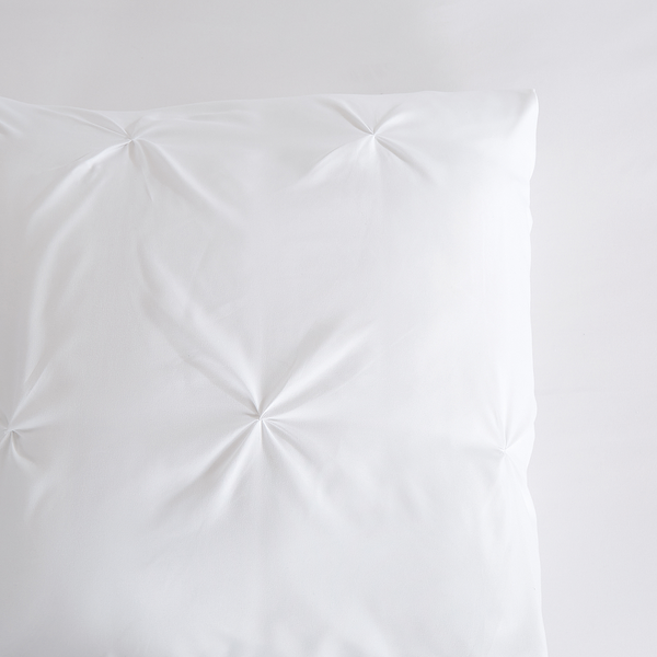 Microfaser Bettwäsche Elegance - Microfaser - Weiß - 135 x 200 cm + Kissen 80 x 80 cm