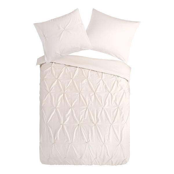 Microfaser Bettwäsche Elegance - Microfaser - Sand - 140 x 200/220 cm + Kissen 70 x 60 cm