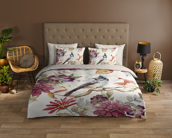 Renforcé Bettwäsche Inga - Renforcé - Sand - 140 x 200/220 cm + Kissen 70 x 60 cm