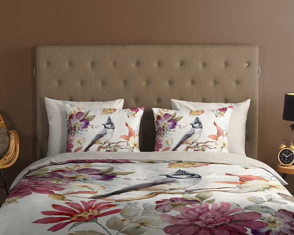 Renforcé Bettwäsche Inga - Renforcé - Sand - 140 x 200/220 cm + Kissen 70 x 60 cm