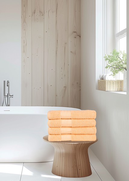 Handtuch Tarris 4er-Set - Frottee - Apricot