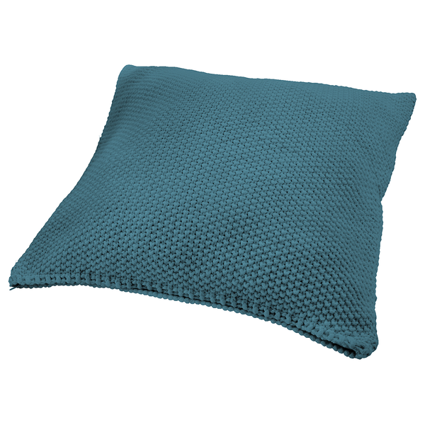 Strickkissenhülle Viby - Polyester - 50 x 50 cm - Smaragdgrün