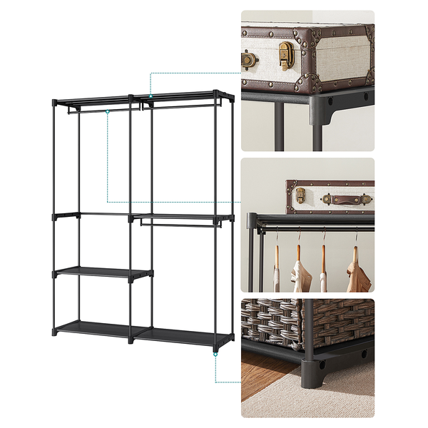 Garderobe Bierne - Schwarz