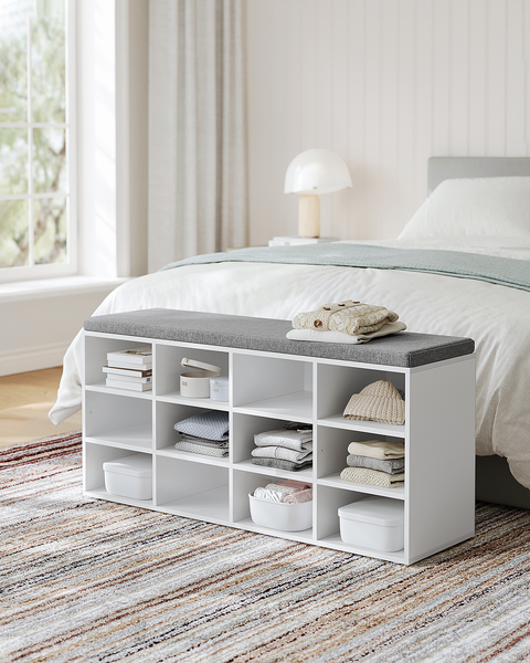 Schuhbank Haysville Typ A - Weiß - 8