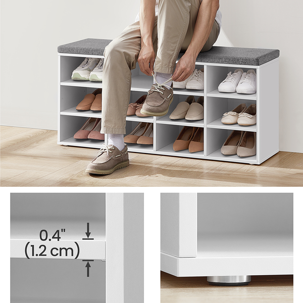 Schuhbank Haysville Typ A - Weiß - 8