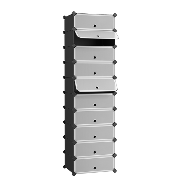 Schuhschrank Beam - Schwarz