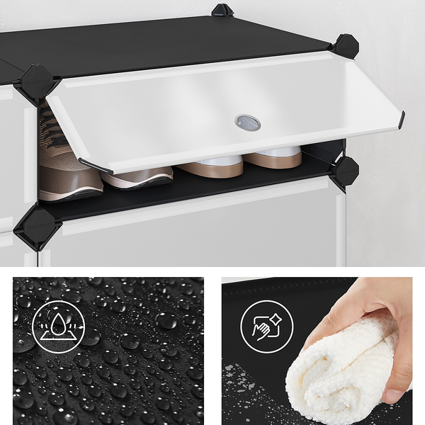 Schuhschrank Beam - Schwarz