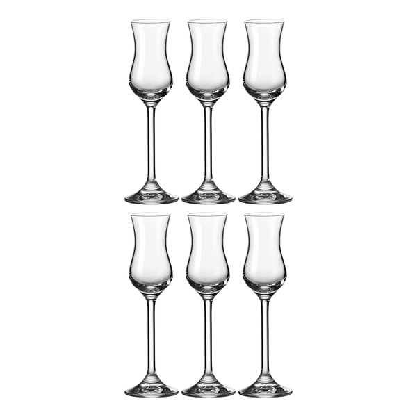 Grappaglas Daily 6er-Set - Kristallglas - Transparent