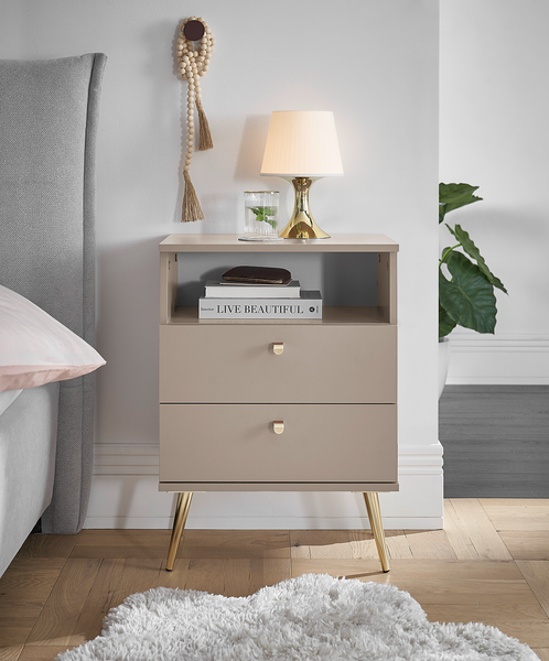 Nachtkommode Picudo - Beige
