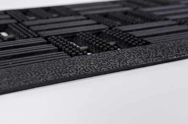 Fußmatte Dynamic - Gummi - Schwarz - 45 x 75 cm