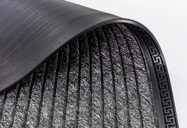 Fußmatte Border Star - Polypropylen - Grau - 25 x 60 cm